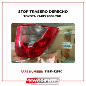 Stop Trasero Derecho Toyota Yaris 2006-2011