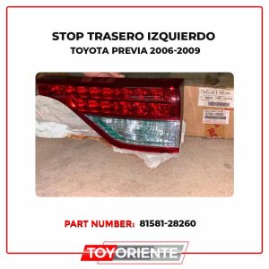 Stop Trasero Izquierdo Toyota Previa 2006-2009